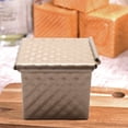 thumbnail image 2 of Square Loaf Pan with Lid Toast Mold Bread Pan Pullman Loaf Pan with Cover Non-Stick Mini Water Cube Toast Box, 2 of 5