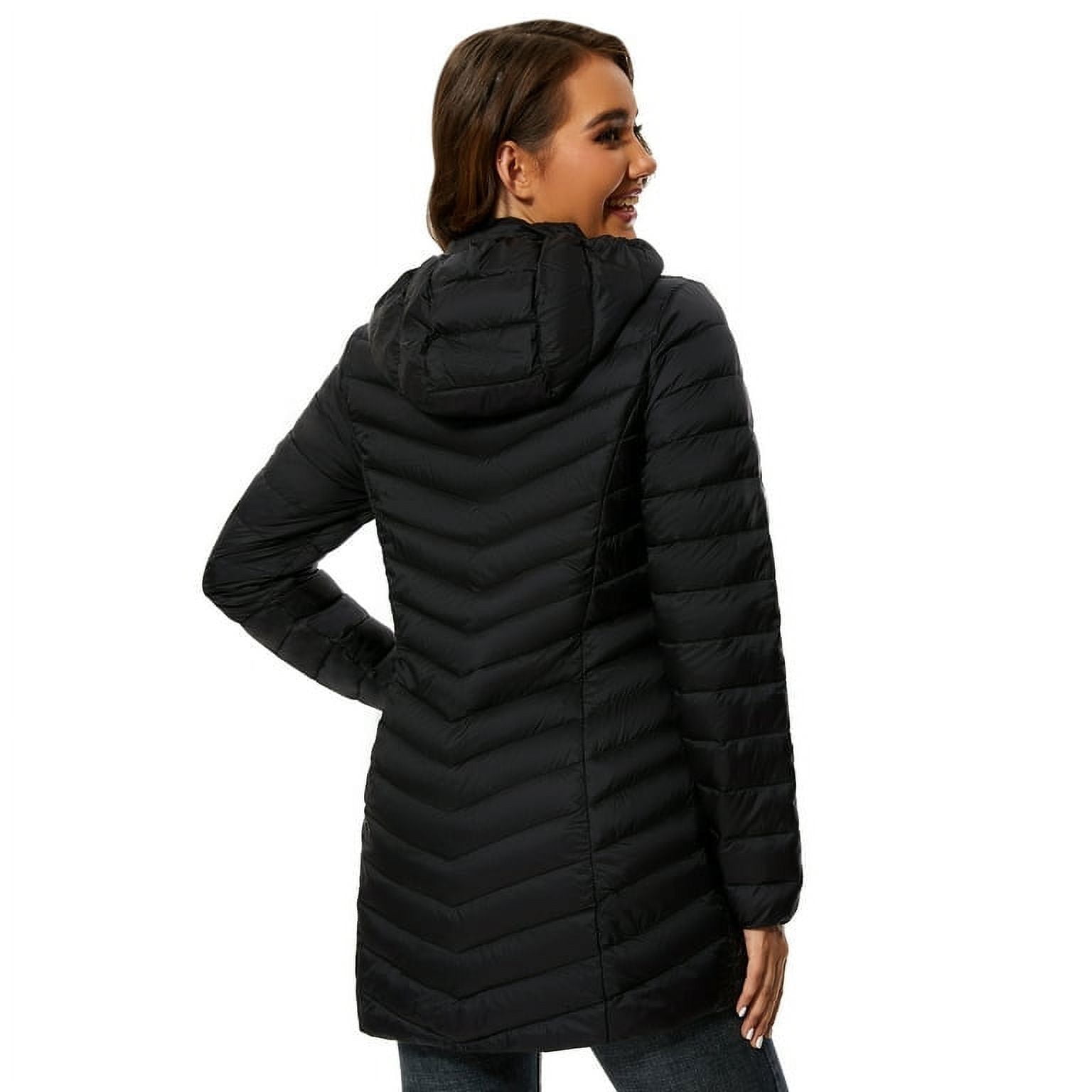 Women Puffer Jacket Hooded Warm Lightweight Packable Quilted
