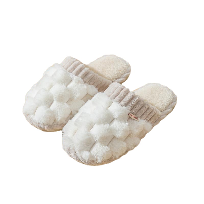 YAZI Warm Knit House Slippers for Women 