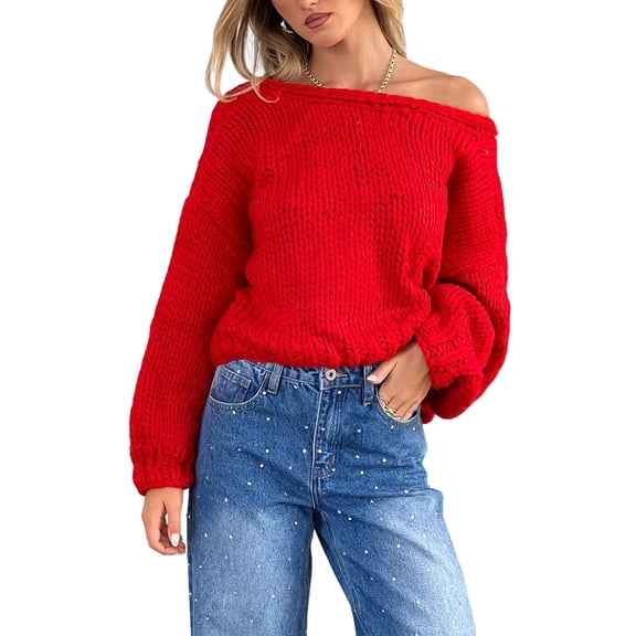 Knitted Cardigan Sweater Autumn Winter Long Sleeve Solid Lace Up Top Knitwear Women Outerwear Jacket Red S