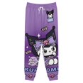 thumbnail image 3 of Kuromi And My Melody Mens Joggers Sweatpants 3D Print Pants Novelty Graphic Trousers Casual Athletic Sports Joggers with Pockets, 3 of 7
