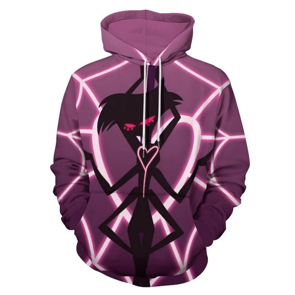 Angel Dust Hazbin Hotel Adult Hoodies Sweatshirts Athletic Hooded Pullover Novelty Hoody For Mens Womens