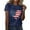 Blue, variant on USA Shirt American Flag Shirt Women 4th of July T Shirt Patriotic Tee Casual Short Sleeve Tops