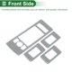 thumbnail image 5 of Cubierta del panel del interruptor de elevación de la ventana para Land Rover Range Rover Vogue 2013-2017, gris oscuro, 5 of 6