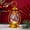 A, variant on Beautynvta Christmas Mini Lantern, Gold Vintage Small Western Lantern with LED Flickering Candle, Indoor Outdoor Hanging Lantern for Christmas Decoration(Snowman)