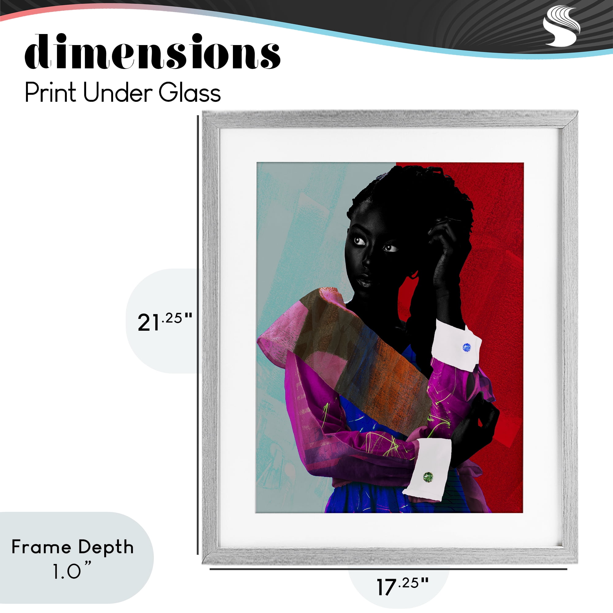Stupell Industries New York Fashion Style Gray Framed Print Under Glass, design by NUMA Art