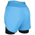 thumbnail image 7 of Exxact Sports 2 in 1 Shorts Women - Athletic Shorts with Spandex Underneath, Dry Fit Running Shorts with Pockets Women (Columbia Blue, AS), 7 of 7