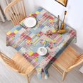 thumbnail image 2 of Pioneer Flower Floral Print Pattern Square Tablecloth, Waterproof Wipeable Spillproof Washable Table Cover for Home Kitchen Party Decor, 42"x42", 2 of 6