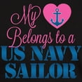 thumbnail image 3 of CafePress - Heart Navy Sailor Dark T Shirt - Men's Classic Graphic Cotton T-Shirt, 3 of 4