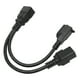 thumbnail image 3 of Cable de alimentación IEC320 C20 a IEC320 C19 y 5‑15R Cable divisor de alimentación IEC320 C20 macho a IEC320 C19 y 5‑15R hembra de 12,6 pulgadas, 3 of 14