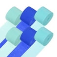 thumbnail image 1 of Uxcell 6-Rolls Serpentina de Papel Crepé, 492 pies Serpentinas Crepé para Suministros de Arte [3 Colores-1.8 Pulgadas x 82 Pies/Rollo], 1 of 1