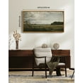 thumbnail image 5 of Drsoum 20x40in Natural Framed Vintage Landscape Large Canvas Wall Art Grassland Classic Painting Modern Farmhouse Hallways Dining Rooms Bedroom Living Rooms Decor, 5 of 6