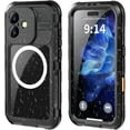 thumbnail image 1 of Étui Étanche iPhone 16 6,1 Pouces Compatible avec MagSafe, Étui Magnétique Étanche en Métal pour IP68, Protection d'Écran Intégrée, Étui Antichoc de Qualité Militaire, 1 of 7