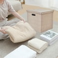 thumbnail image 4 of Fiudx Caja de Almacenamiento, Organizador de Tela Versátil, Elegante Diseño Beige, Gris y Caqui, Cesta Plegable Que Ahorra Espacio, para Uso En Casa o En La Oficina, Fácil de Limpiar y Mantener., 4 of 6