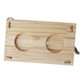 thumbnail image 3 of lionlar Rabbit Wooden Hay Rack Food Feeding Manger for Small Animals Hamsters Rabbit, 3 of 9