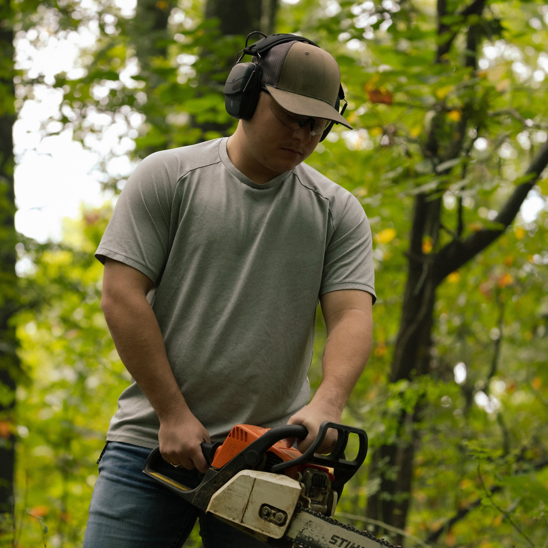 Swiss Tech Electronic Hearing Protection Earmuffs, Low Profile Noise Reduction, Tonen SE