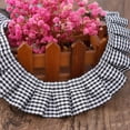 thumbnail image 4 of Gingham Fabric Satin Ribbon,QZS Gathered Fabric Edge Trimming,5 Yards Trimming Ribbon for Sewing,Making Crafts,Dresses,1Pack, 4 of 6