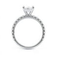 thumbnail image 2 of Veda Jewel 1.86 Ct Simulated Diamond Emerald Cut Simulated Diamond Ring for Women - Solitaire with Accents in 14K White Gold Plated - Prong Setting Wedding or Engagement Ring - Perfect Gift for Her, 2 of 6