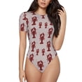 thumbnail image 1 of Balery Red Lobster With Claws Body de cuello redondo de manga corta para mujer Tops de manga corta Tops básicos-XX-Large, 1 of 7