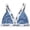 A-Blue110, variant on Womens T-Shirt Bras Ribbed Letter Print Triangle Bralette Seamless Comfort Bra Stretchy Soft Wireless Bralette Daily Wear