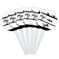 thumbnail image 1 of I Tri'd Triathlon Triathlete Swim Bike Run Tried Funny Cupcake Picks Toppers Decoration Set of 6, 1 of 6