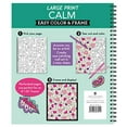 thumbnail image 6 of Color & Frame Large Print Easy Color & Frame - Calm (Stress Free Coloring Book), (Spiral-Bound), 6 of 6