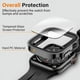 thumbnail image 3 of Cristal y funda para Apple Watch 7, 8, 45mm, 41mm, 49mm, 44mm, 40mm, borde recto, Protector de pantalla, funda para iWatch 4, 5, SE, 6, 7, 8, Ultra 49mm, 3 of 4
