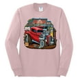 thumbnail image 2 of Wild Bobby, Vintage Hot Rod Old Garage Cars and Trucks Mens Long Sleeve Shirt, Light Pink, Medium, 2 of 3