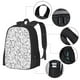 thumbnail image 2 of Fotbe Black White Music Mochila para Hombre y Mujer - Tela Oxford 600D Resistente - Mochila Impermeable de Gran Capacidad para Escuela, Viajes y Senderismo, 2 of 6