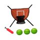 thumbnail image 3 of Juego de aro de baloncesto para trampolín, accesorios suaves para juego de baloncesto, fácil instalación para la mayoría de los trampolines Baloncesto verde, 3 of 8