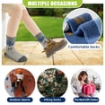 thumbnail image 5 of 8 Pairs Kids Toddlers Boys Girls Merino Wool Hiking Athletic Thermal Warm Winter Socks, 5 of 7