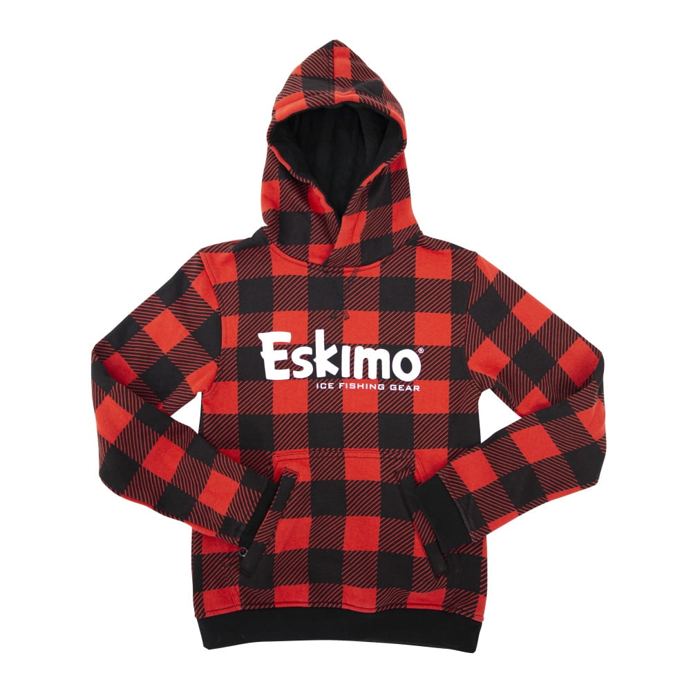 Eskimo Buffalo Plaid Cotton Hoodie Xs Youth