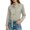 Khaki, variant on Women's Trendy Blouses Stand Collar Self Tie Neck Long Sleeve Button Down Shirts Elegant office Work Solid Shirt Tops Dressy Shirts Red