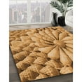 thumbnail image 3 of Ahgly Company Machine Washable Indoor Square Transitional Orange Area Rugs, 4' Square, 3 of 7