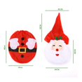thumbnail image 3 of Coxeer Toilet Tank Cover Set Soft 3PCS Bathroom Cover Set Bath Lid Cover for Christmas, 3 of 10