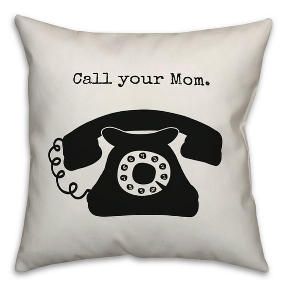 Creative Products Call Your Mom 16x16 Spun Poly Pillow