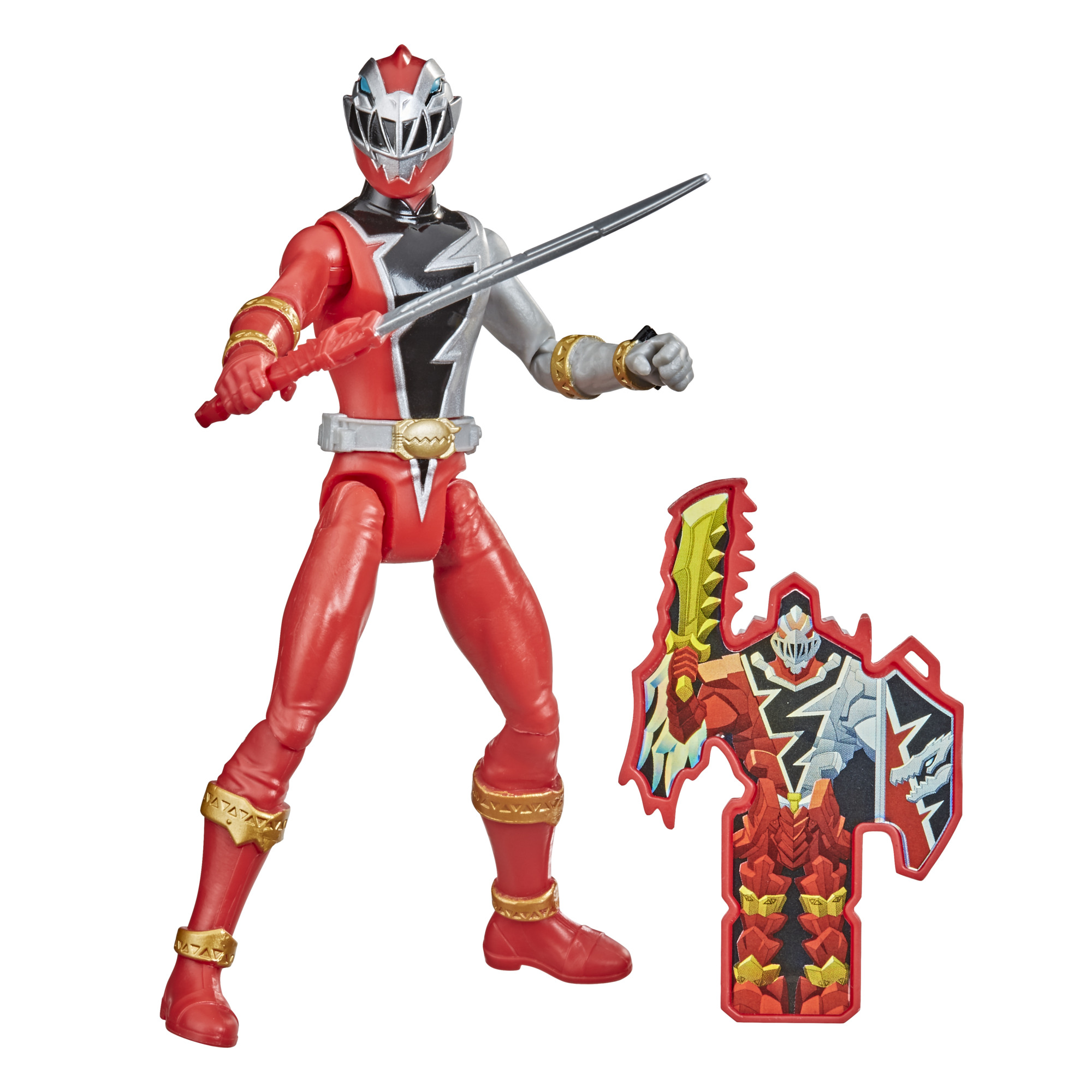 Buy Power Rangers Dino Fury Red Ranger 6 Inch Action Figure With Dino 