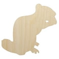 thumbnail image 1 of Squirrel Chipmunk Eating Solid Wood Shape Unfinished Piece Cutout Craft DIY Projects - 6.25 Inch Size - 1/8 Inch Thick, 1 of 7