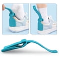 thumbnail image 2 of Deslizador de calcetines portátil, calzador de mango corto, ayuda para levantar zapatos, fácil de poner y quitar, calzador de plástico, 1 Uds., 2 of 5