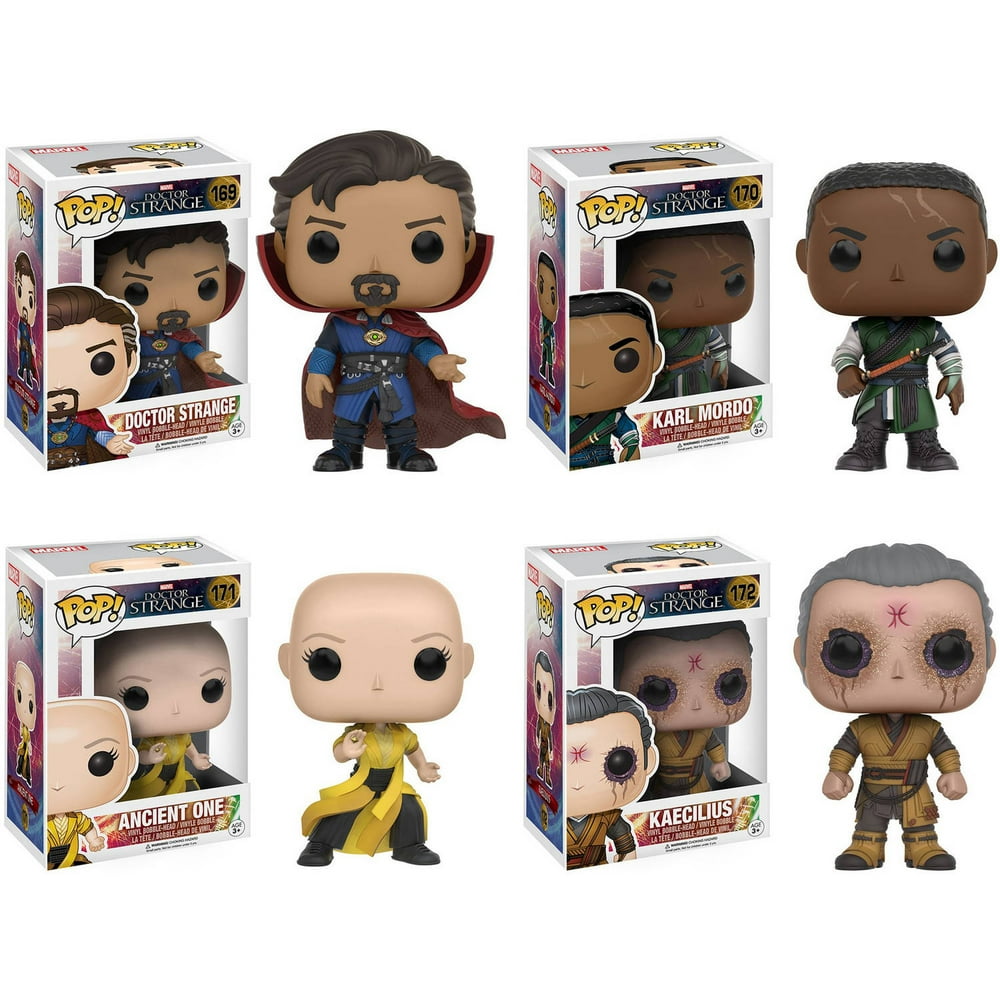 Funko POP! Dr. Strange Marvel Collectors Set with Dr. Strange, Mordo, Ancient One and Kaecilius