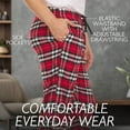 thumbnail image 3 of Pajama Pants for Men - 3 Pack Pajama Bottoms - Cotton Blend Flannel Plaid Lounge Pants, Comfortable PJ Pants, 3 of 8