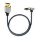 thumbnail image 4 of Cable DisplayPort 4K Cable trenzado de nailon Cable de conexión de video 1M Curva positiva, 4 of 8