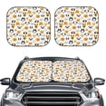 thumbnail image 2 of Naloa Dog Faces 2 Piece Foldable Car Sun Shades, Car Windshield Sunshade, Front Window Sunshade for Car, Truck, SUV - Medium, 2 of 7