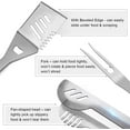 thumbnail image 6 of GRILLART Grill Tools Grill Utensils Set - 3PCS BBQ Tools- Spatula/Tongs/Fork, with Insulated Glove, Ideal BBQ Set Grilling Tools for Outdoor Grill, Gifts for Men, 6 of 7