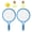 Blue, variant on ROZYARD Children Badminton Racket with Tennis and 2 Shuttlecocks Kids Tennis Racket Set