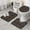 Dark Christmas Tree, variant on Dark Gray Christmas Gnome Pattern Bathroom Rugs Sets 3 Piece,Toilet Cover Set,Absorbent Non Slip Bathroom Mats Sets with U-Shaped Contour Rug Toilet Rug Set