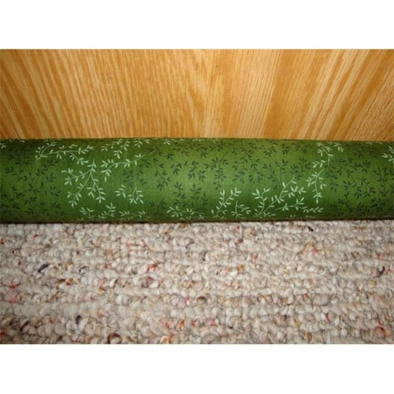 Maine Sales BW2X3807 2 x 38 in. Door Draft Stopper Filled with Unscented Buckwheat- Forrest Green Leaves