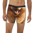 thumbnail image 2 of Rateoe Happy Fluffy Running Dog Print Men’s Underwear Boxer Briefs Soft Comfortable Underwear Boxer Briefs, Long Leg Briefs,Anti-chafing Boxer Briefs, 2 of 7
