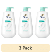(3 pack) Dove Body Wash With Pump For 24hr Lotion-Soft Skin Sensitive Skin Moisturizing Skin Cleanser Gentle Hypoallergenic Formula With No Sulfates No Parabens ,30.6 fl oz