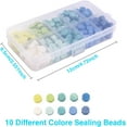 thumbnail image 3 of 24 Colors Octagon Sealing Wax Beads - 600 Pieces Packed in Plastic Box, 3 of 7